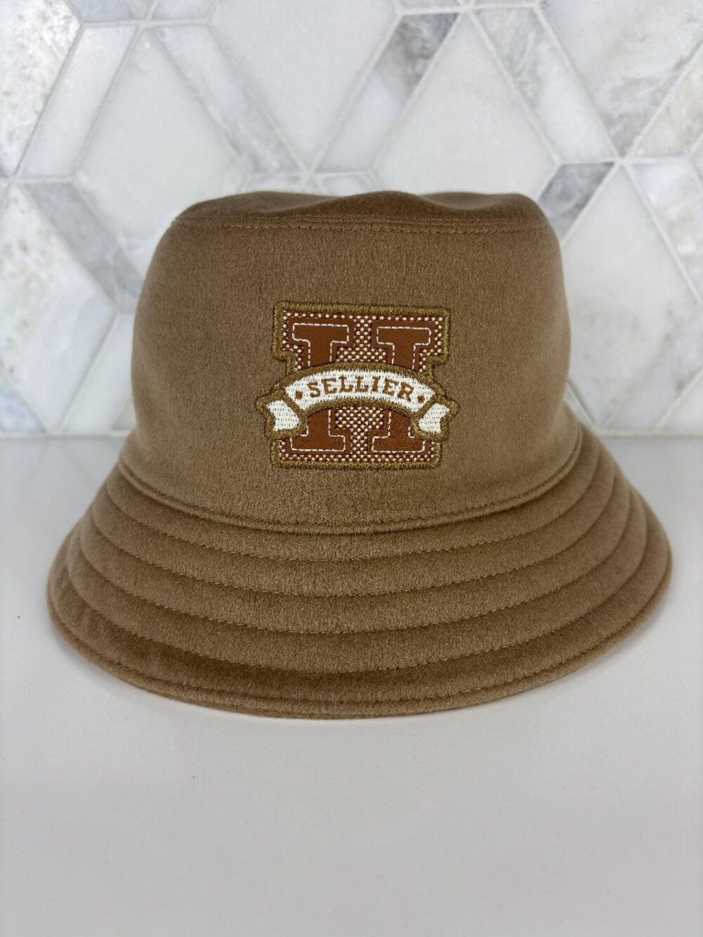 Hermes Cashmere Harper H Sellier Silk Lined Bucket Hat - Picture 1 of 11